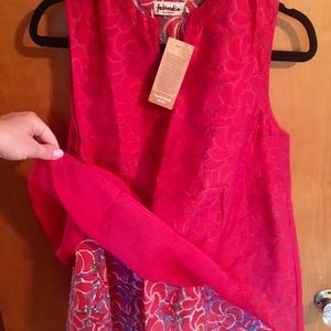 Fab India silk two layer tunic NWT
